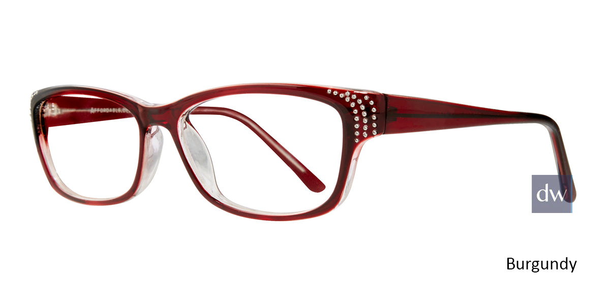 Burgundy Affordable Designs Celia Eyeglasses