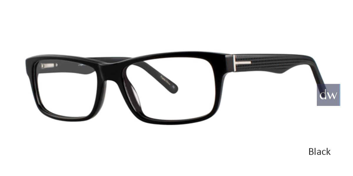 Black Comfort Flex Damon Eyeglasses.