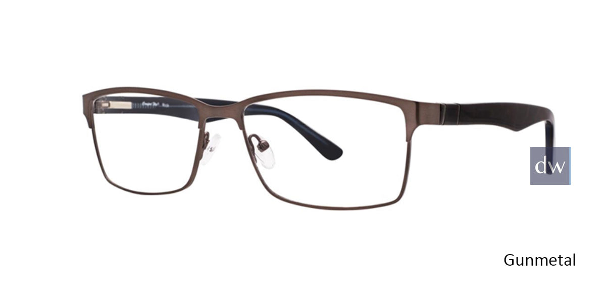 Gunmetal Comfort Flex Rick Eyeglasses.