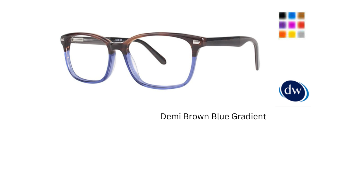 Demi Brown Blue Gradient
