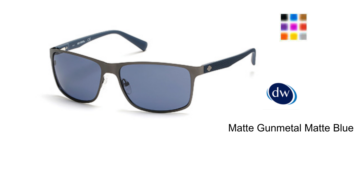 Matte Gunmetal Matte Blue