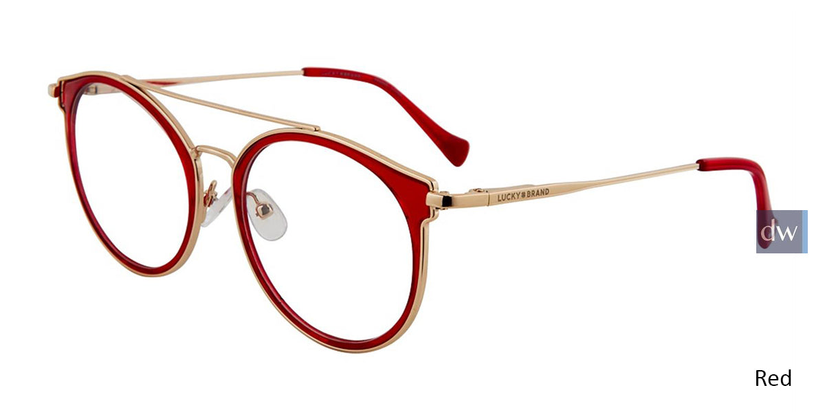 Red Lucky Brand D117 Eyeglasses.