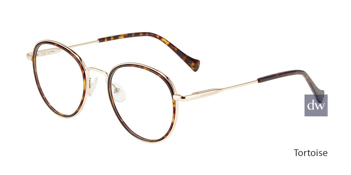 Tortoise Lucky Brand D118 Eyeglasses.
