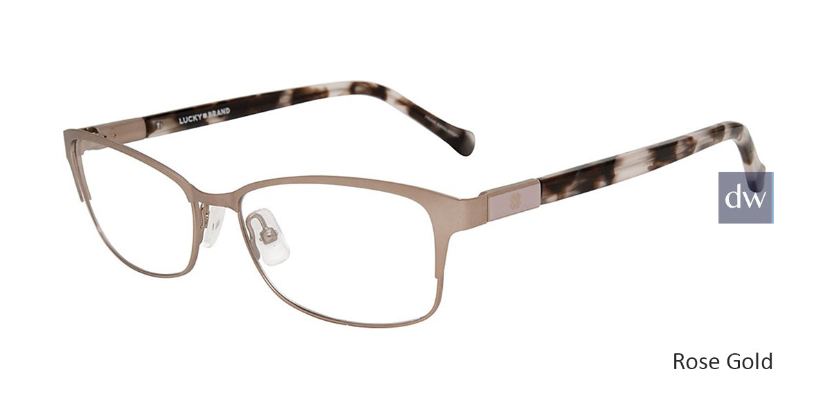 Rose Gold Lucky Brand D119 Eyeglasses.