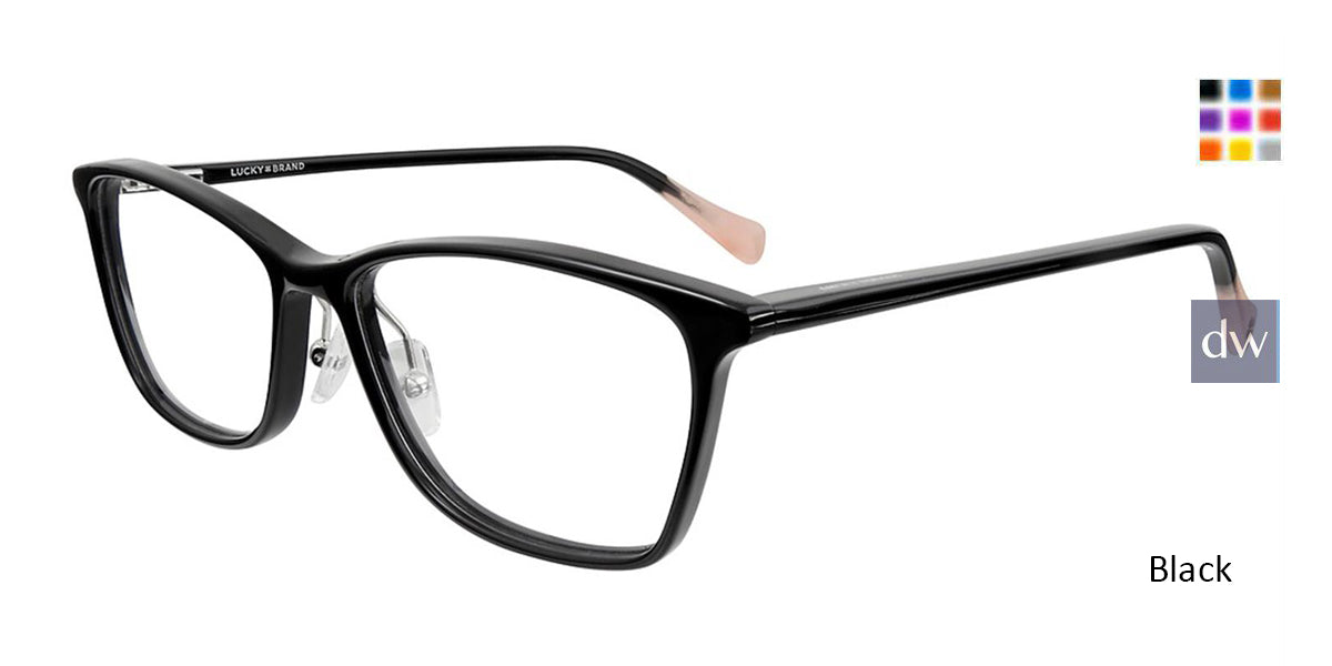 Black Lucky Brand D216 Eyeglasses.