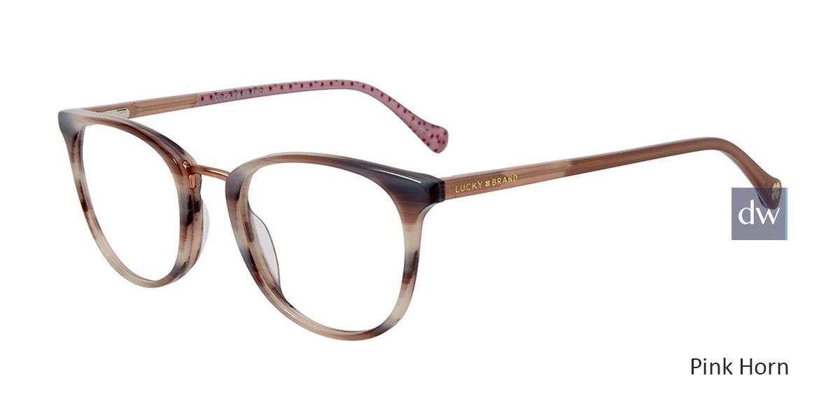 Pink Horn Lucky Brand D217 Eyeglasses.