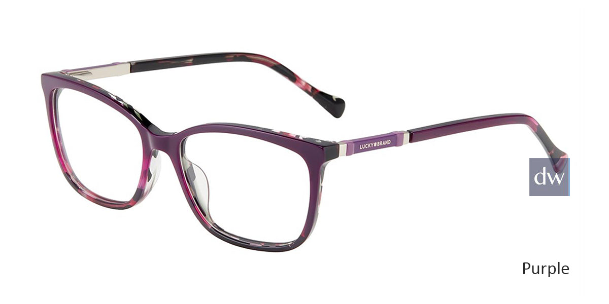 Purple Lucky Brand D225 Eyeglasses.