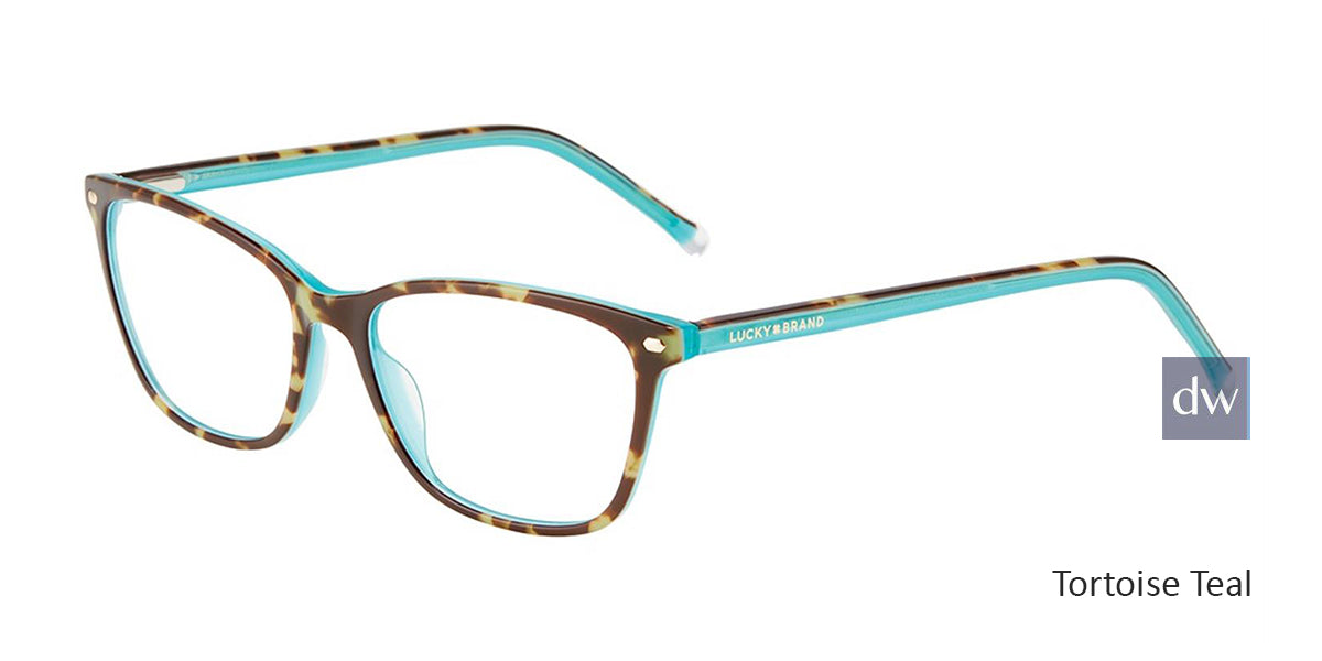 Tortoise Teal Lucky Brand D227 Eyeglasses.