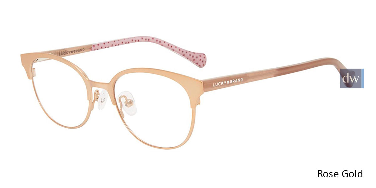 Rose Gold Lucky Kid D718 Eyeglasses - Teenager