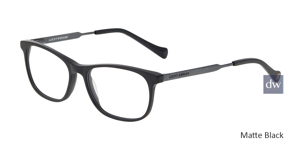 Matte Black Lucky Kid D817 Eyeglasses.