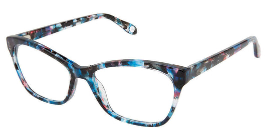 Blue Confetti Fysh 3672 Eyeglasses.