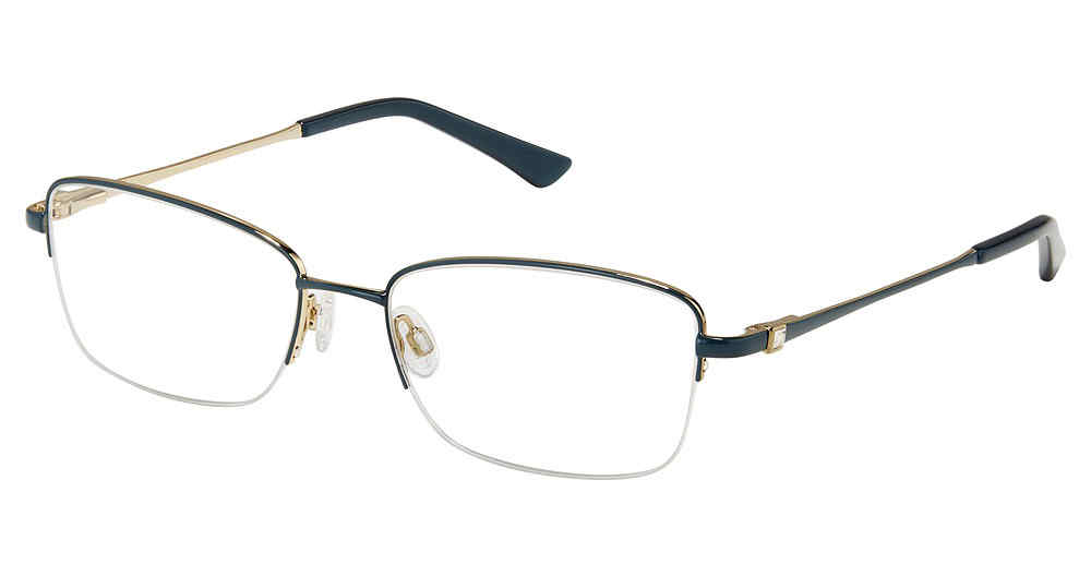 Teal Gold Superflex SF-585 Eyeglasses.