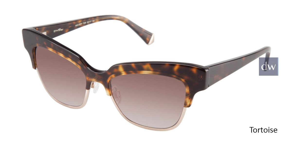 Tortoise Kate Young For Tura K511 Sunglasses.
