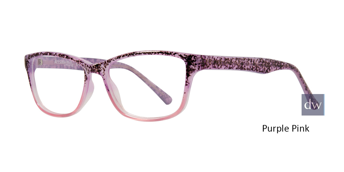 Purple Pink Affordable Design Daisy Eyeglasses