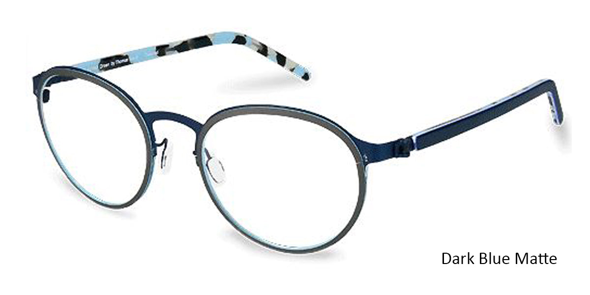 Dark Blue Matte Free Form FFA972L Eyeglasses