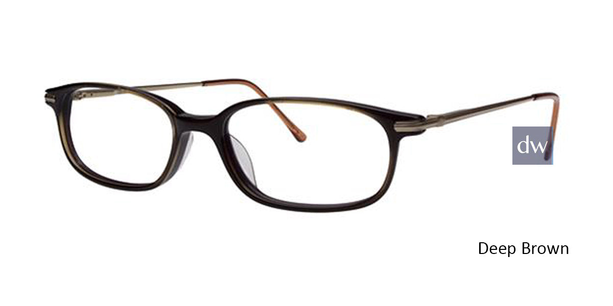 Deep Brown Elan 9225 Eyeglasses.