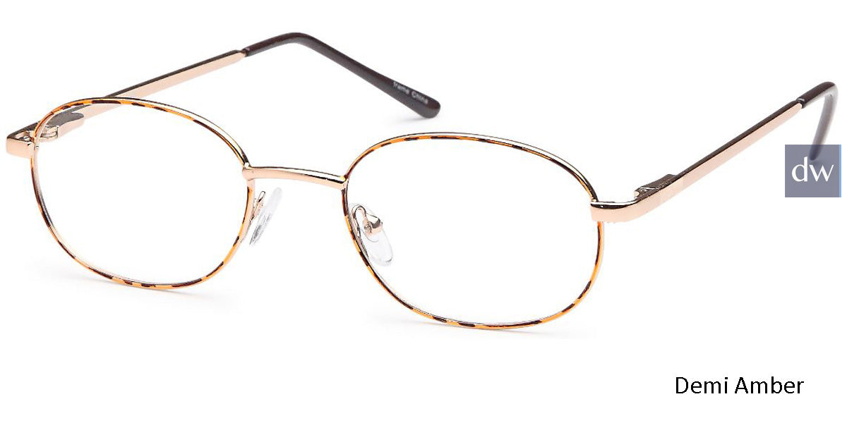 Demi Amber Capri Peachtree Peach Black Eyeglasses