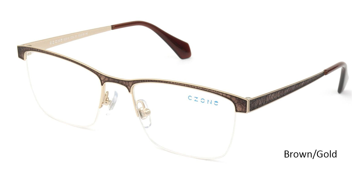 Brown/Gold C-Zone E2218 Eyeglasses