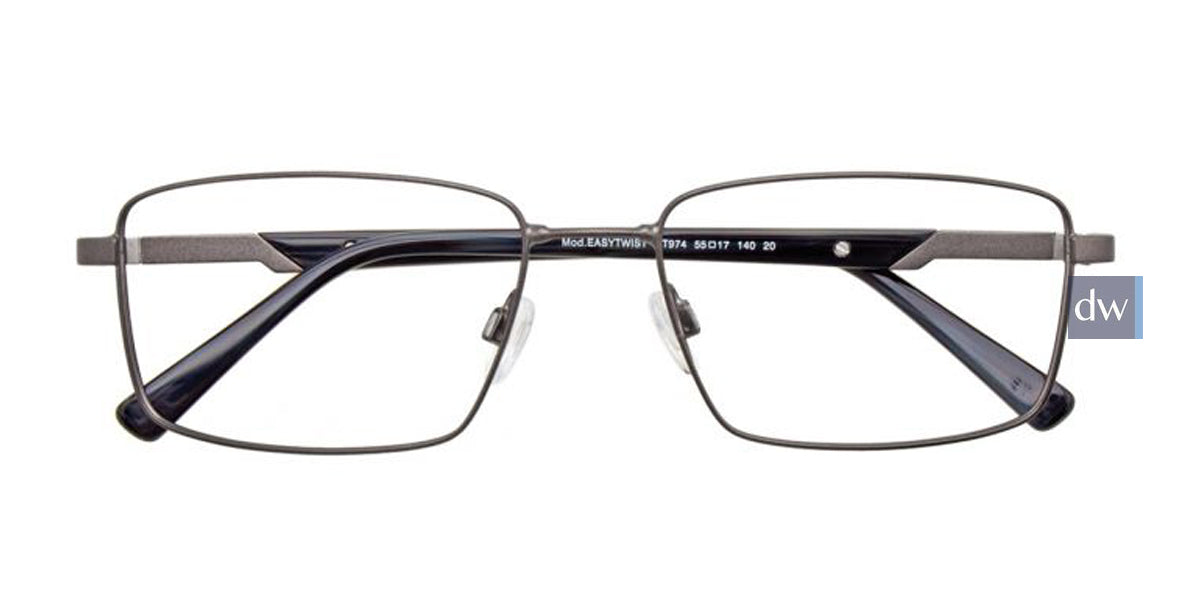 Matte Dark Grey EasyTwist ET974 Eyeglasses.