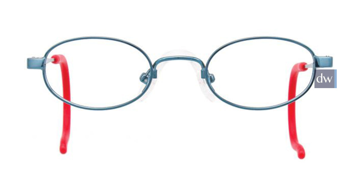 Shiny Teal/Burgundy/Yellow EasyTwist ET983 Eyeglasses.