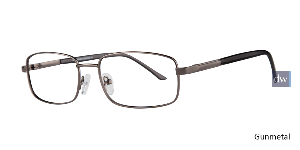 Gunmetal Affordable Designs Executive Eyeglasses.