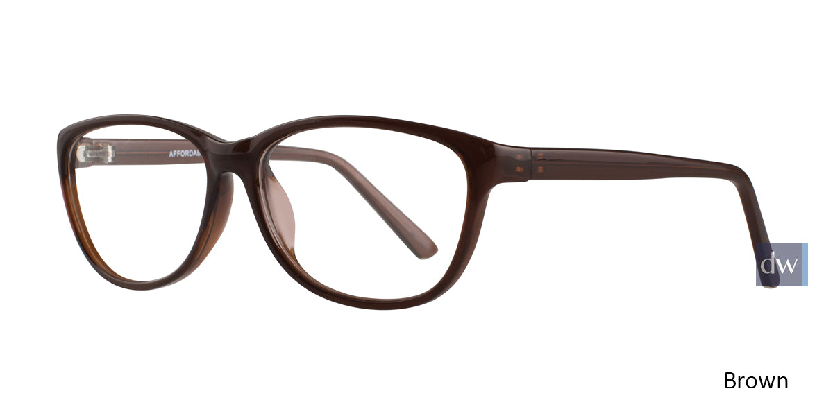 Brown Affordable Designs Felicia Eyeglasses.