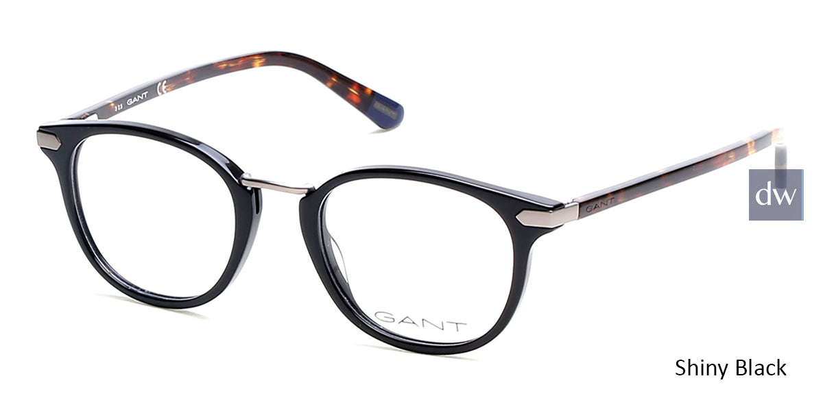 Shiny Black Gant GA3115 Eyeglasses - Teenager.