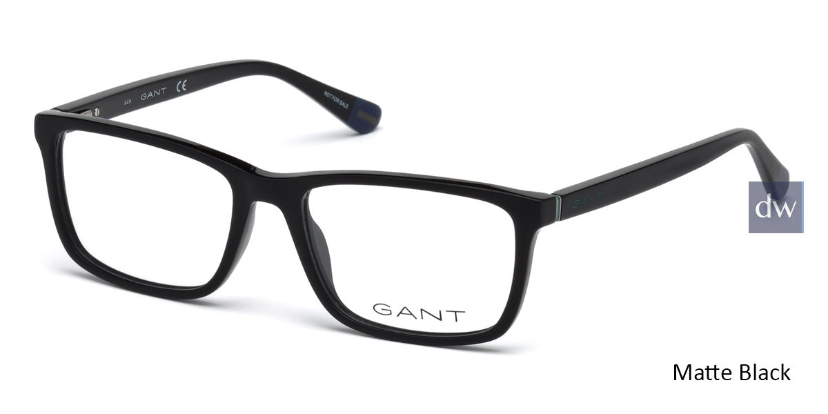 Matte Black Gant GA3139 Eyeglasses.