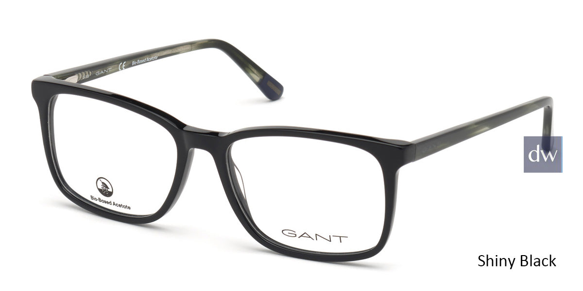 Shiny Black Gant GA3193 Eyeglasses.