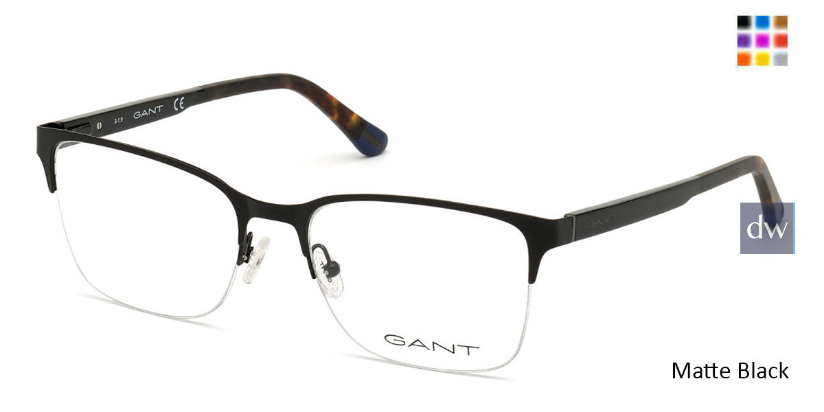 Matte Black Gant GA3202 Eyeglasses.