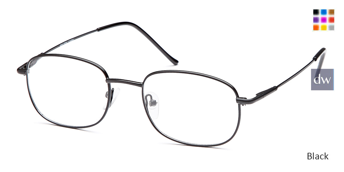 Black Capri Versailles Palace Golden Eyeglasses - Teenager.