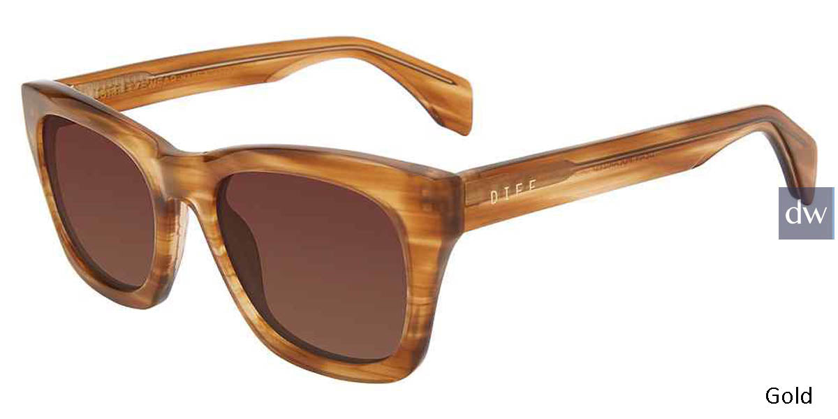 Gold Diff Dean Sunglasses