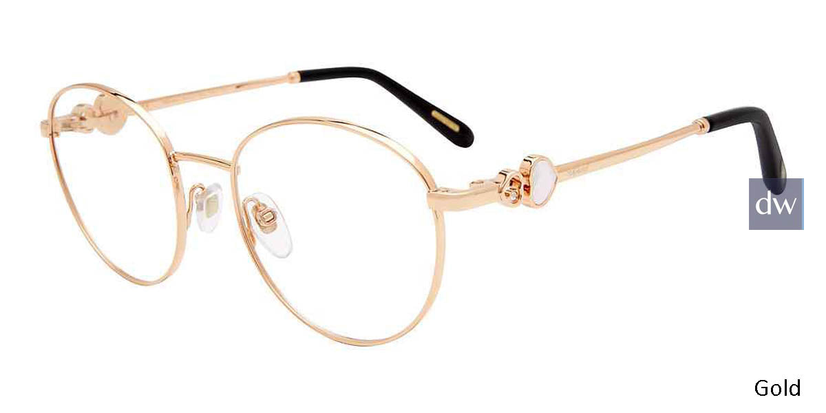 Gold Chopard VCHC52S Eyeglasses