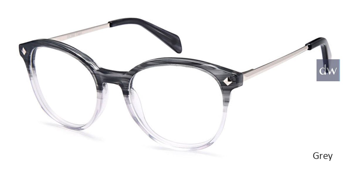 Grey Capri Dicaprio DC350 Eyeglasses.