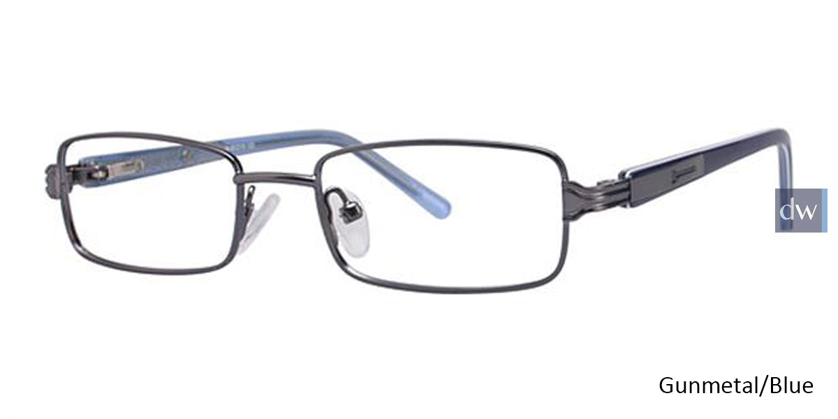 Gunmetal/Blue K12 4058 Eyeglasses