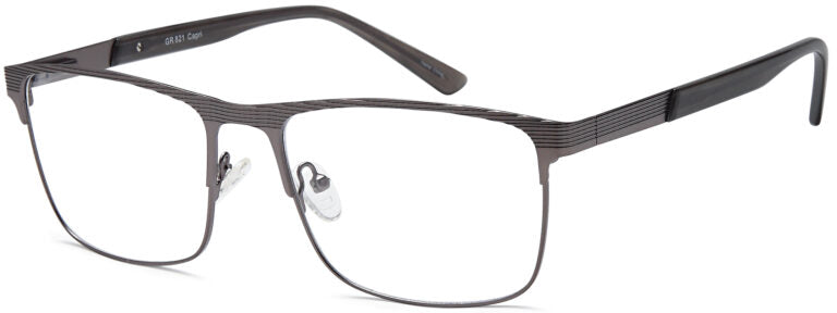 Capri Grande GR 821 Semi-Rimless Rectangle Eyeglasses