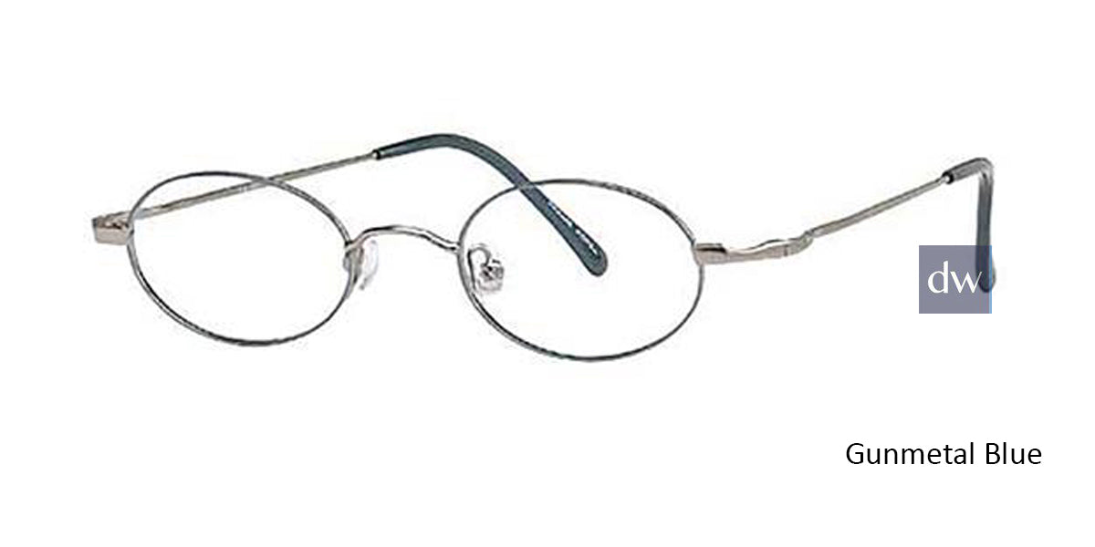 Gunmetal Blue Elan 9203 Eyeglasses.