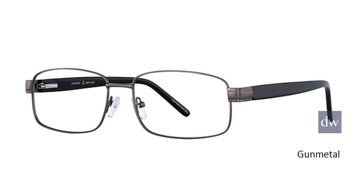 Gunmetal Elan 3705 Eyeglasses.