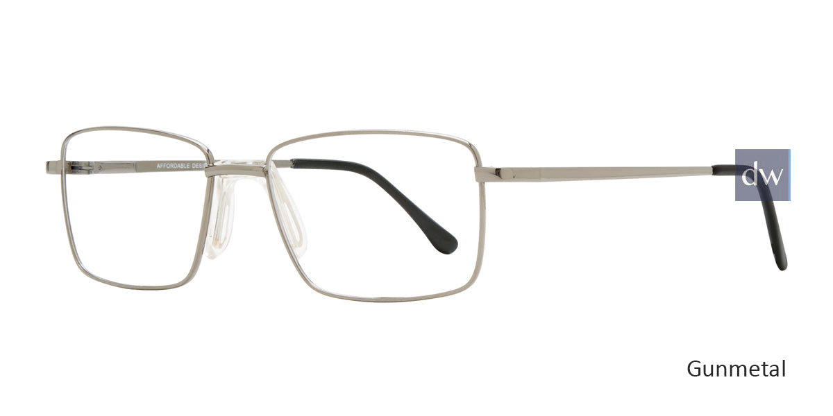 Gunmetal Affordable Design Boston Eyeglasses.