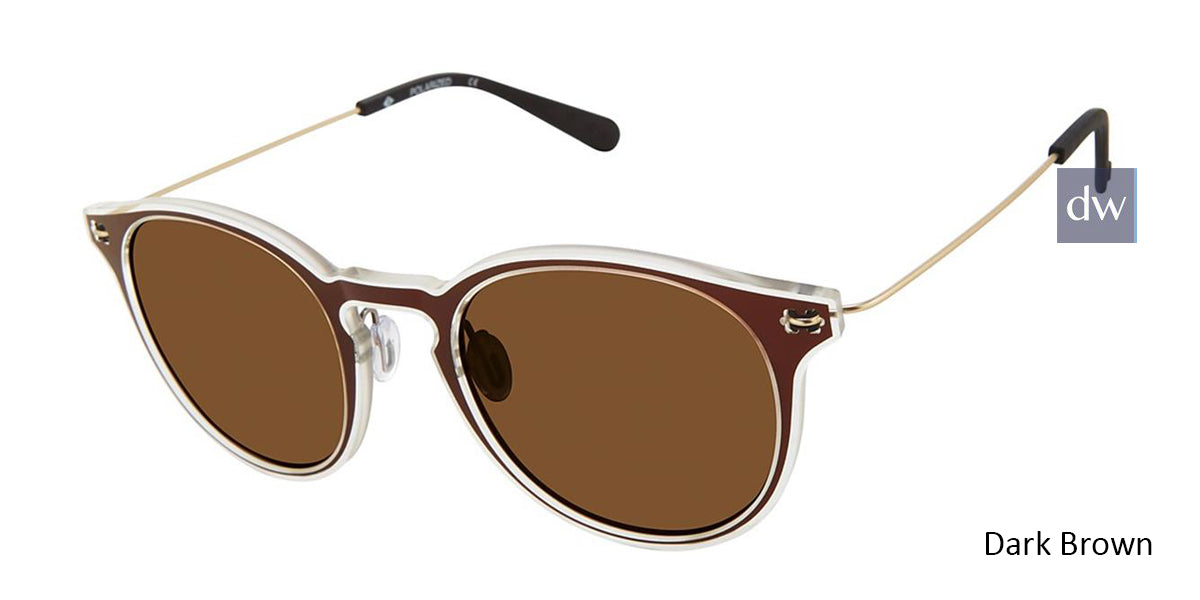 Dark Brown Sperry HAVEN Polarized Sunglasses.