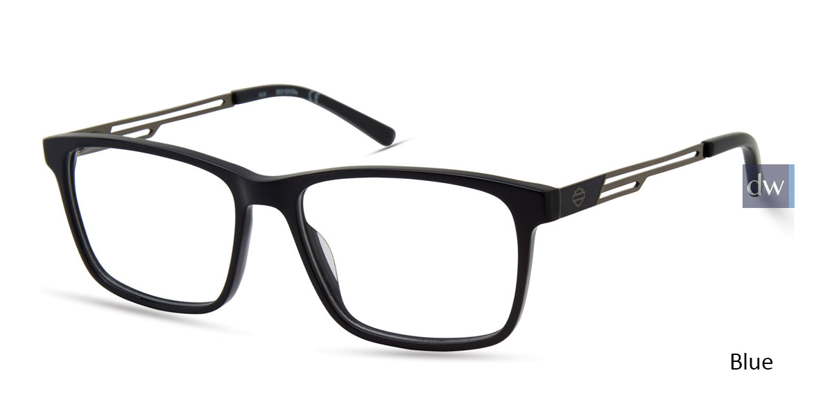 Blue HARLEY-DAVIDSON HD0137T Eyeglasses.