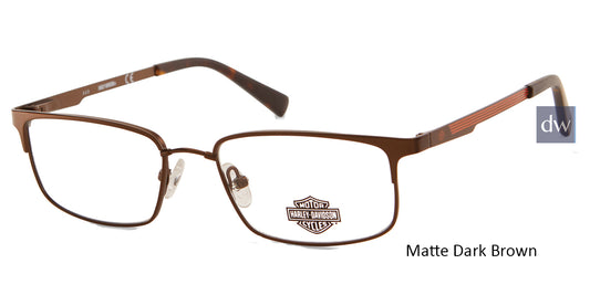Matte Dark Brown HARLEY DAVIDSON HD0142T Eyeglasses.