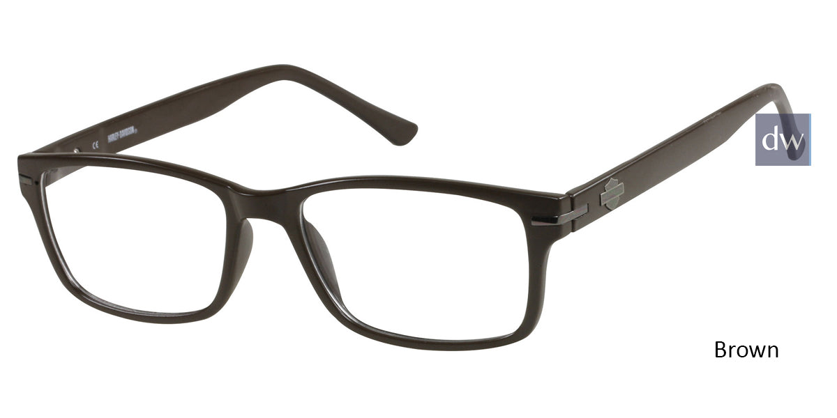 Brown HARLEY-DAVIDSON HD0496 Eyeglasses.