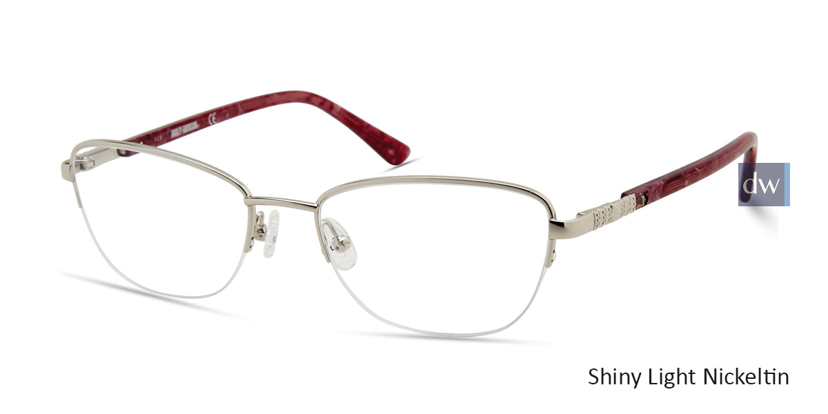 Shiny Light Nickeltin HARLEY-DAVIDSON HD0550 Eyeglasses.