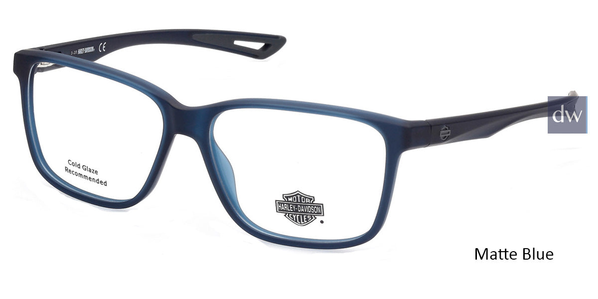 Matte Blue HARLEY DAVIDSON HD0879 Eyeglasses.