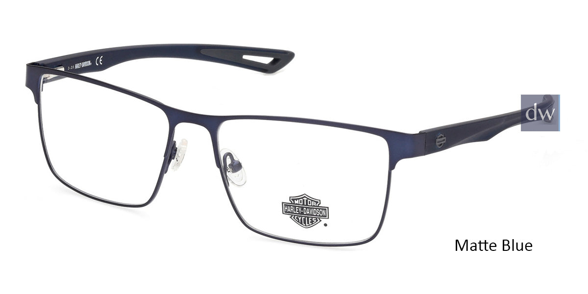 Matte Blue HARLEY DAVIDSON HD0880 Eyeglasses.