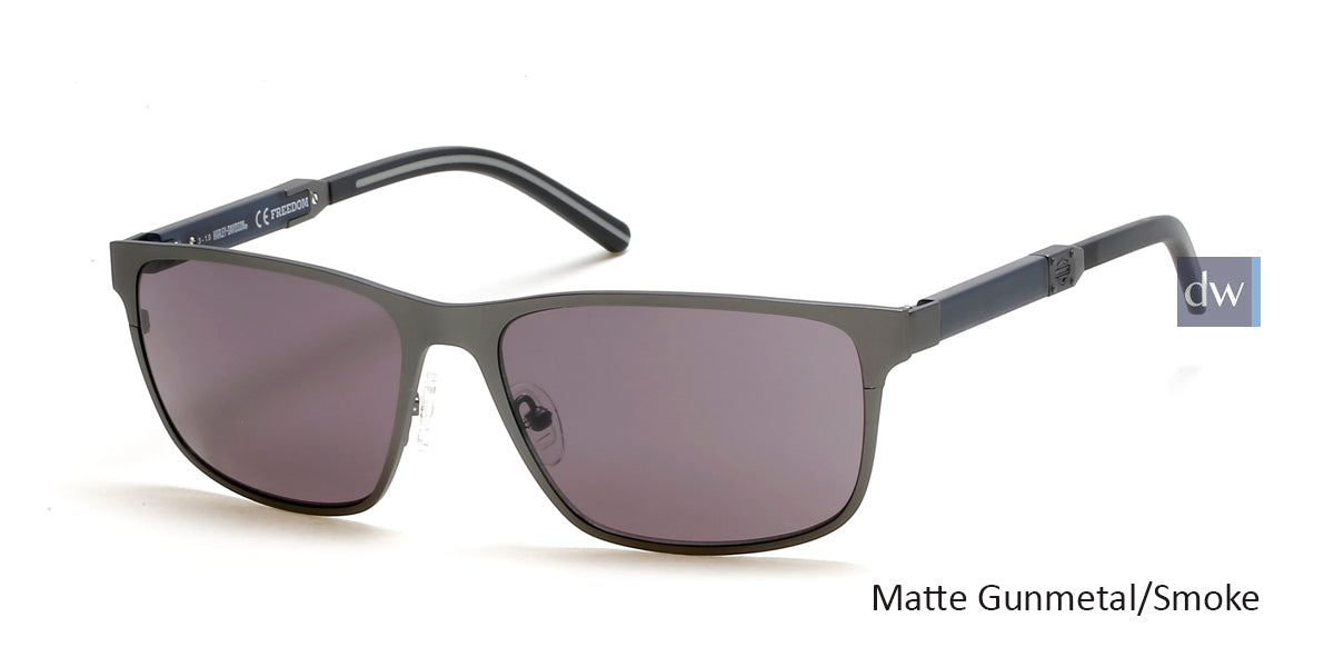 Matte Gunmetal/Smoke HARLEY-DAVIDSON HD1002X Sunglasses.