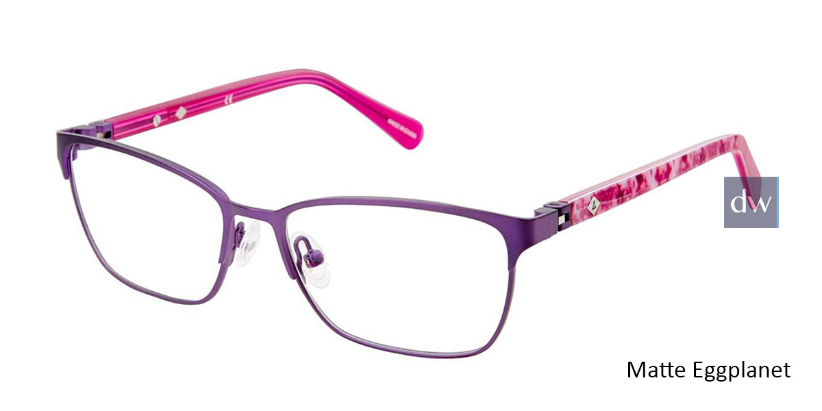 Matte Eggplant Sperry HALYARD Girls Tween Eyeglasses - Teenager.