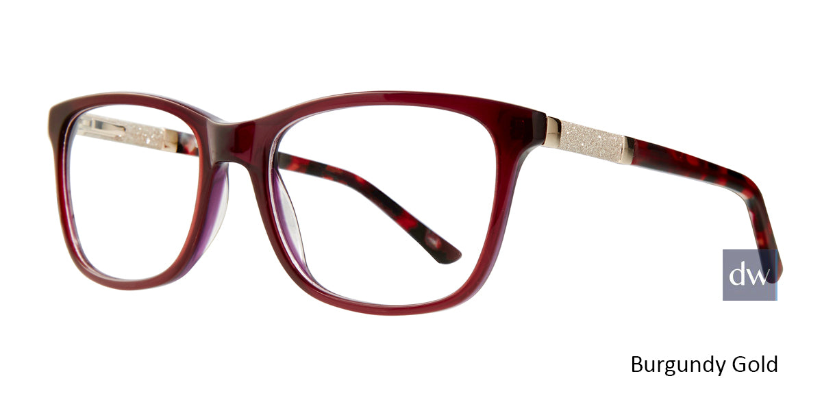 Burgundy Gold Serafina Hope Eyeglasses