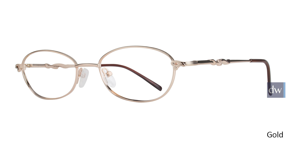 Gold Affordable Designs Italia Eyeglasses.